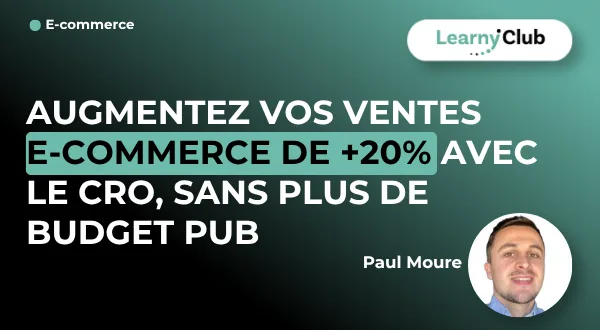 Une formation de 6 heures centrée sur le CRO (optimisation du taux de conversion) pour vendre plus sans augmenter son budget publicitaire,…